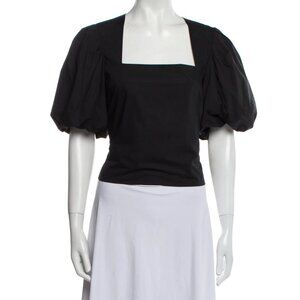 Frame Tops Square Neck Puff Sleeve Top